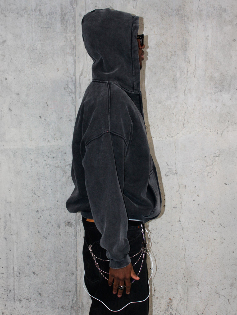 WASHED ZIP-UP