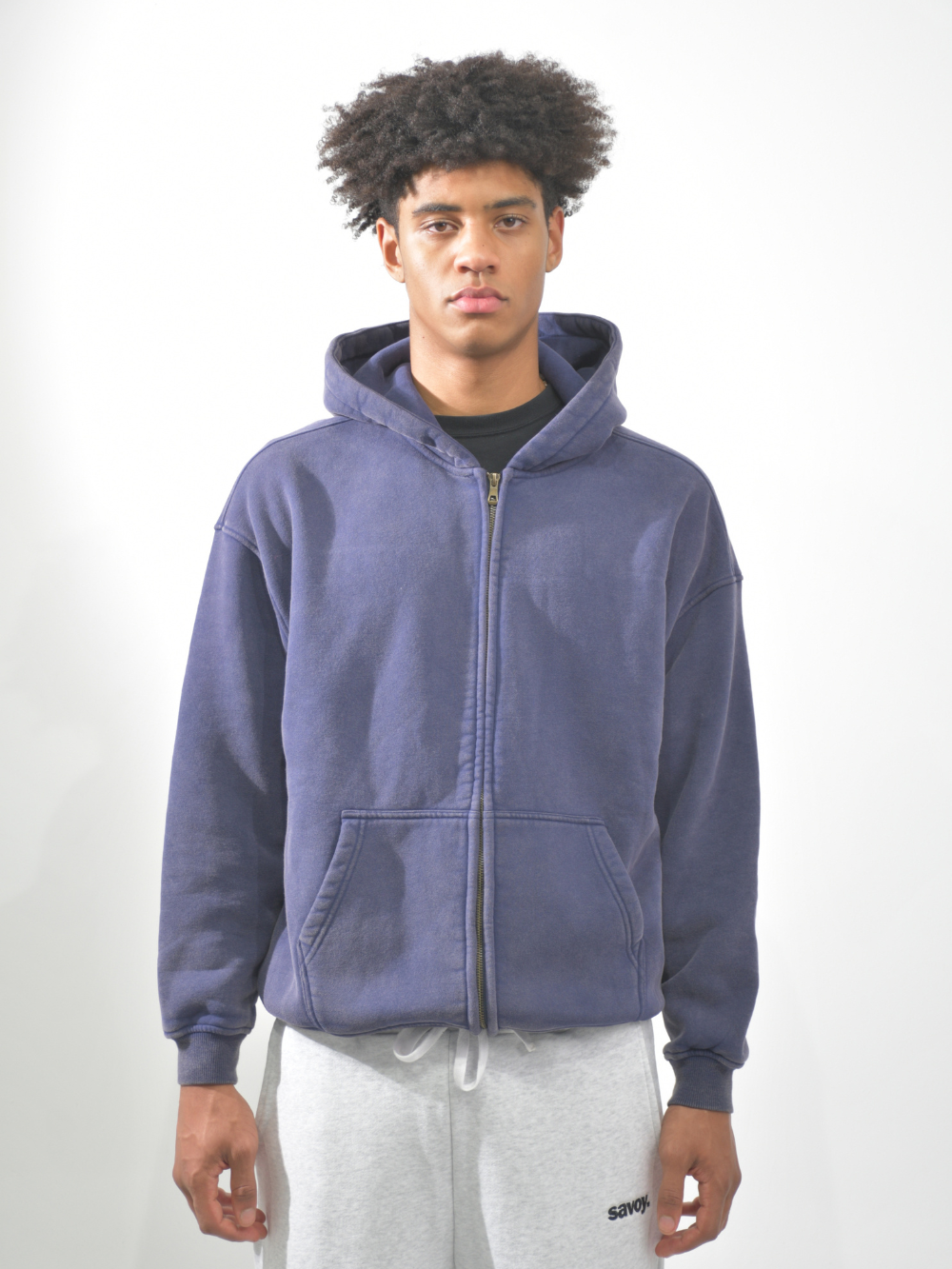 WASHED ZIP-UP