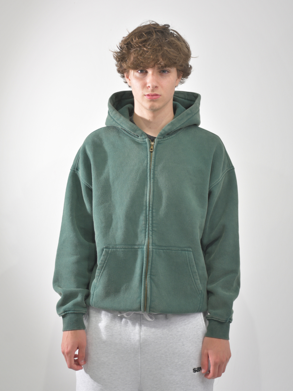WASHED ZIP-UP