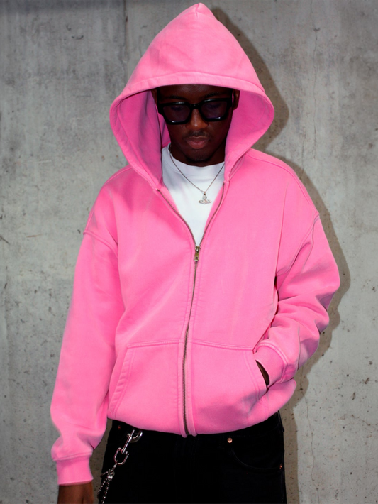 WASHED ZIP-UP