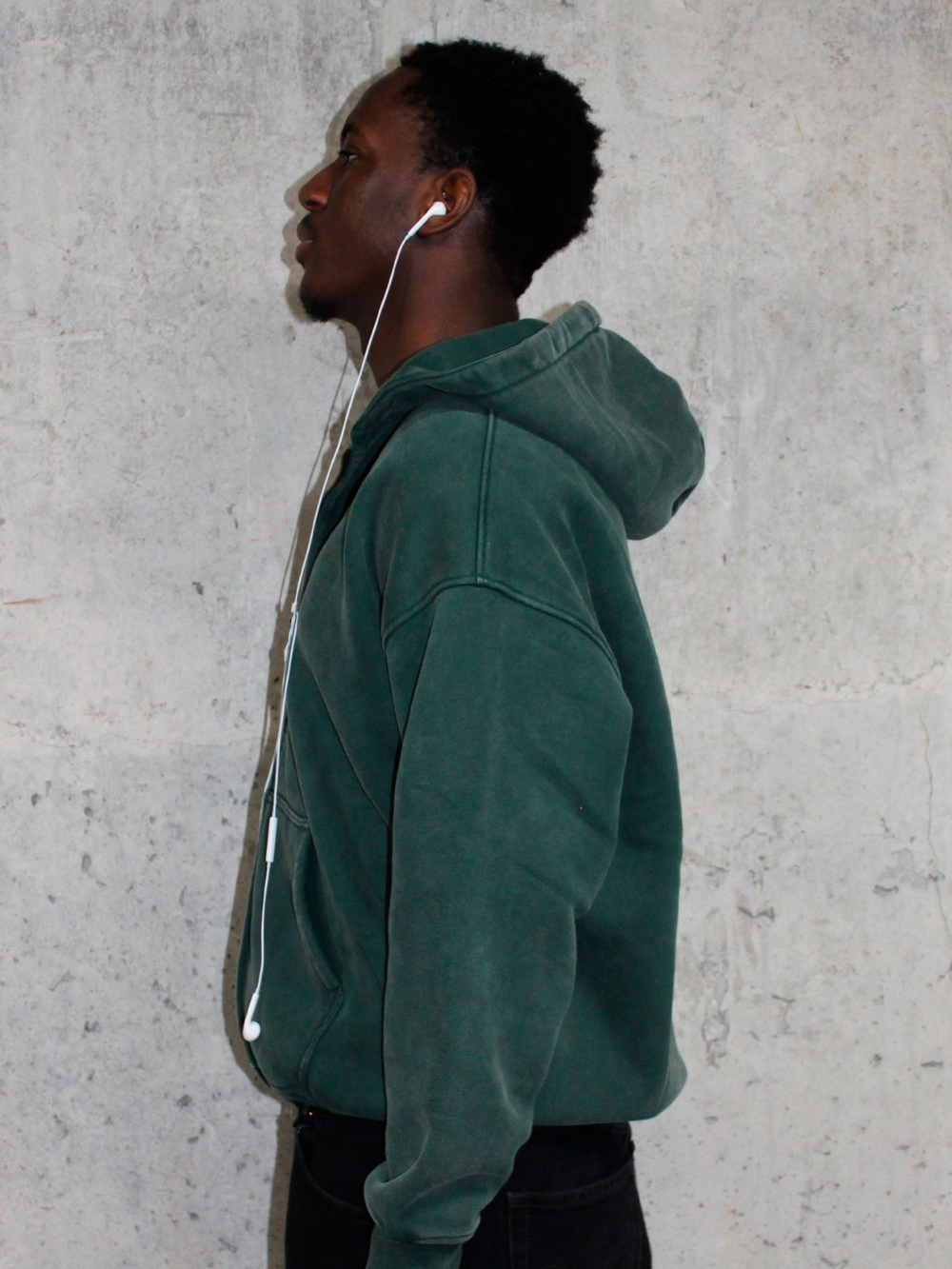 WASHED ZIP-UP