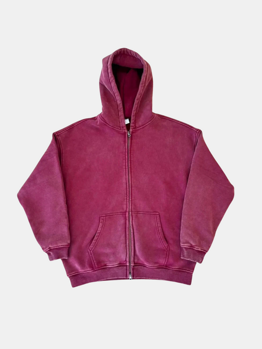 WASHED ZIP-UP